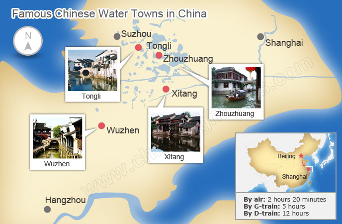 Famous Chinese Water Towns in China