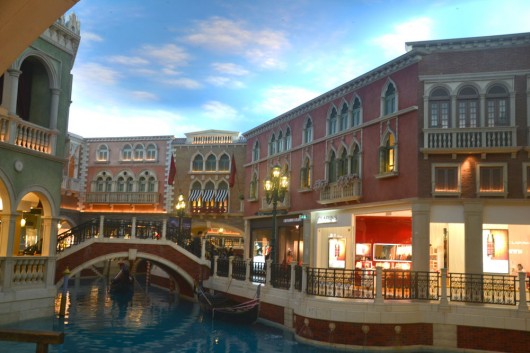 Shopping area of The Venetian