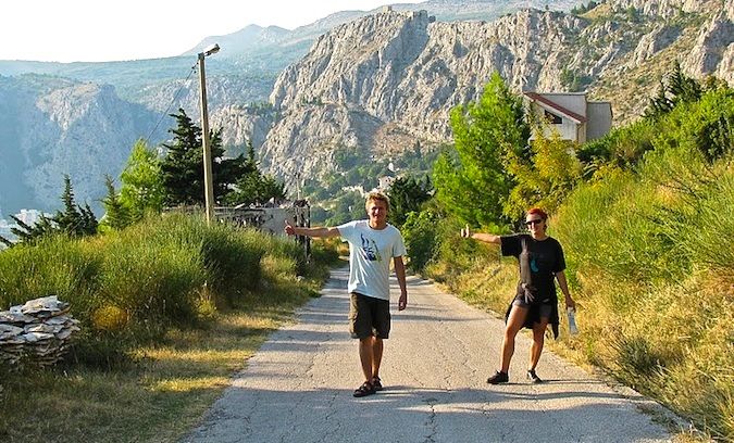 hitchhiking in Europe