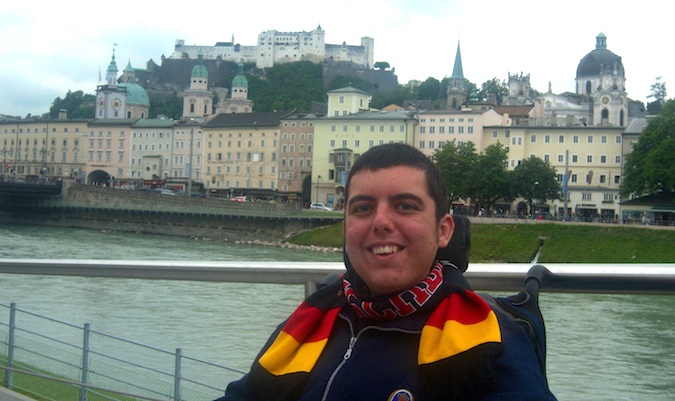 cory traveling the world in a wheelchair