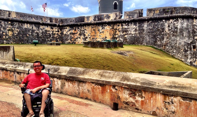 cory traveling the world in a wheelchair